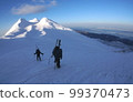 Mt. Rausu seen from Mt. Sashirui, Shiretoko Peninsula in winter 99370473