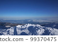 Sea of Okhotsk and drift ice seen from Mt. Sashirui, Shiretoko Peninsula in winter 99370475