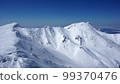 Mt. Chienbetsu and Mt. Iou seen from Mt. Higashidake on the Shiretoko Peninsula in winter 99370476