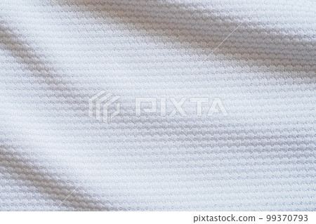 White football jersey clothing fabric texture sports wear background 99370793