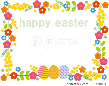 Easter frame white space - Stock Illustration [99370891] - PIXTA