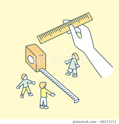 Measure with a ruler. analyze things Measure with a ruler. analyze things 99371511