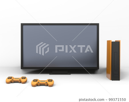 Home video game machine (fictitious product, orange) Home video game machine (fictitious product, orange) 99371550