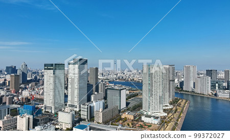 城市的航拍照片 城市的航拍照片 99372027