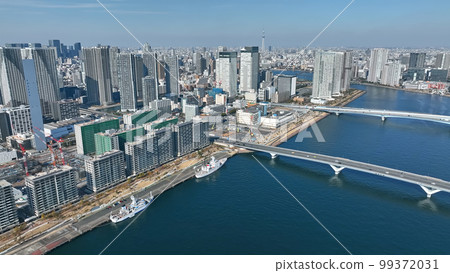 Aerial photograph of city Aerial photograph of city 99372031