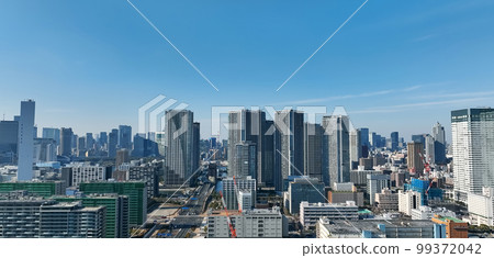 城市的航拍照片 城市的航拍照片 99372042