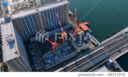 Construction site aerial photography Construction site aerial photography 99372078