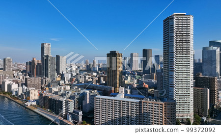Aerial photograph of city 99372092