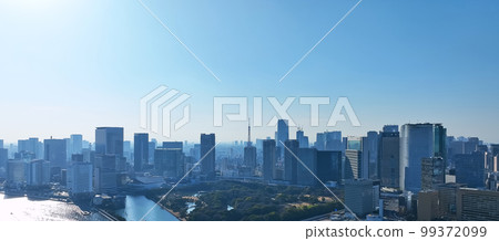 Aerial photograph of city Aerial photograph of city 99372099