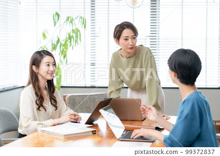 Business scene women meeting Business scene women meeting 99372837