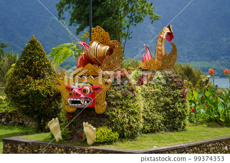 Sacred Beast Barong / Ulun Danu Bratan Temple precincts (Bali, Indonesia) 99374353