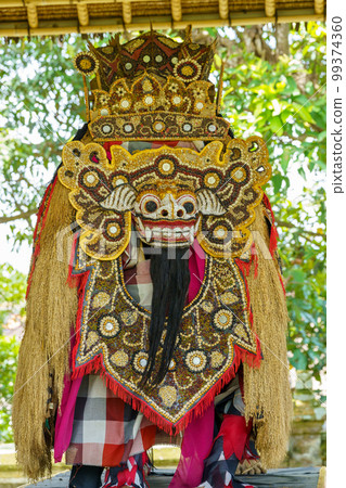 Sacred Beast Barong made from Grain / World Heritage Taman Ayun Temple (Bali, Indonesia) 99374360