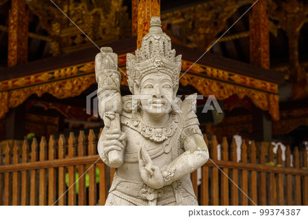 Stone statue of Holy Water Temple "Tirta Empul" (Bali, Indonesia) 99374387