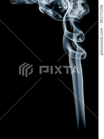 abstract shape smoke on black background 99375206