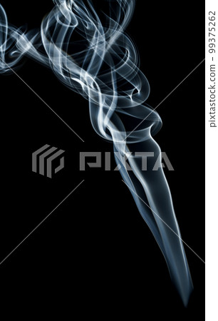abstract shape smoke on black background 99375262