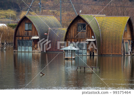 Submerged Pension Village in Setouchi City, Okayama Prefecture, Japan 99375464