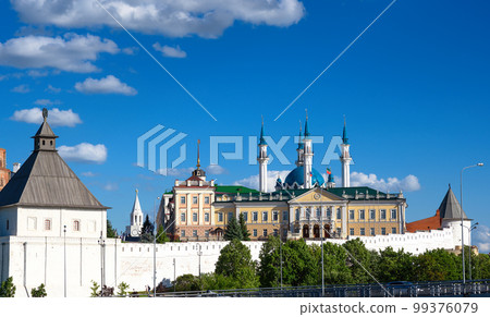 Kazan Kremlin under blue sky in summer, Tatarstan, Russia Kazan Kremlin under blue sky in summer, Tatarstan, Russia 99376079