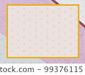 Japanese style background material: pink with border 99376115