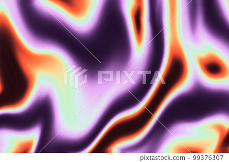 Fire Liquid Iridescent Background. Iridescent chrome wavy gradient abstract background, holographic fire texture, liquid surface, ripples, reflection 99376307