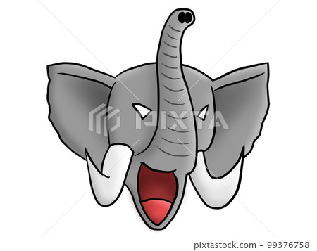 興奮的大象_朝右 99376758