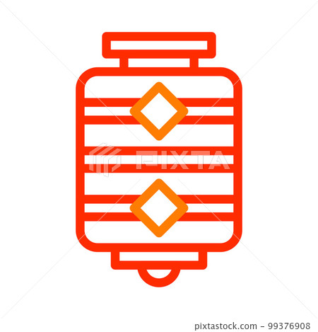 chinese icon new year duocolor red style illustration vector perfect. chinese icon new year duocolor red style illustration vector perfect. 99376908