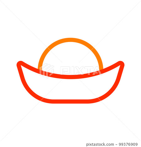 chinese icon new year duocolor red style illustration vector perfect. chinese icon new year duocolor red style illustration vector perfect. 99376909