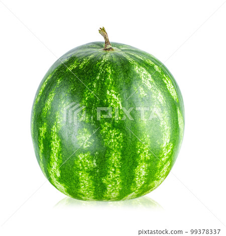 Watermelon on white background. Watermelon berry fruit. Full depth of field. 99378337