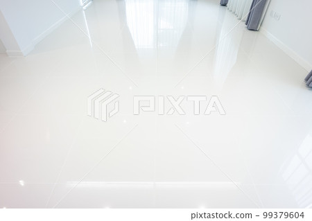 White tile floor in living room. 99379604