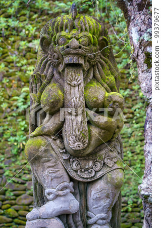 Balinese Hindu Stone Statue (Tirta Empul Temple/Bali, Indonesia) 99379677