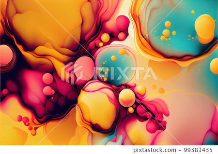abstract background of mixed colors. 3d illustration. Generative AI abstract background of mixed colors. 3d illustration. Generative AI 99381435