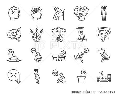 sad, vector, icon 99382454