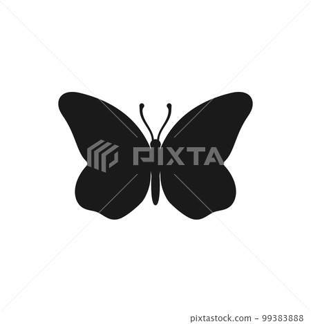 Butterfly icon, Butterfly silhouette. Isolated vector illustration 99383888