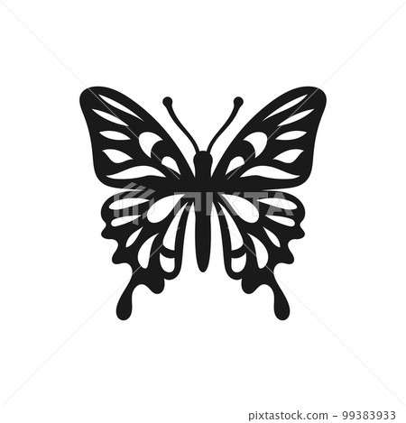 Butterfly icon, Butterfly silhouette Isolated vector illustration Butterfly icon, Butterfly silhouette Isolated vector illustration 99383933