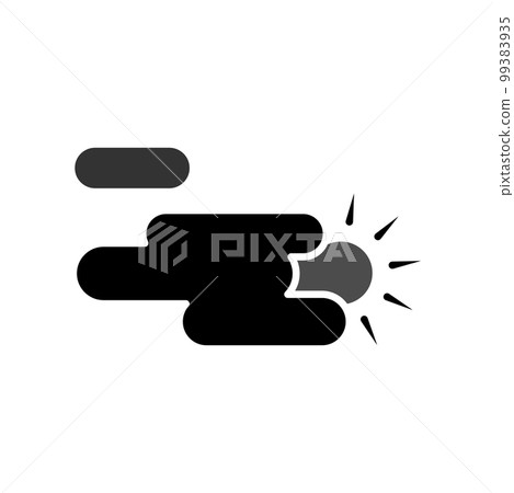 Illustration Vector Graphic of Partly Cloudy Icon Illustration Vector Graphic of Partly Cloudy Icon 99383935