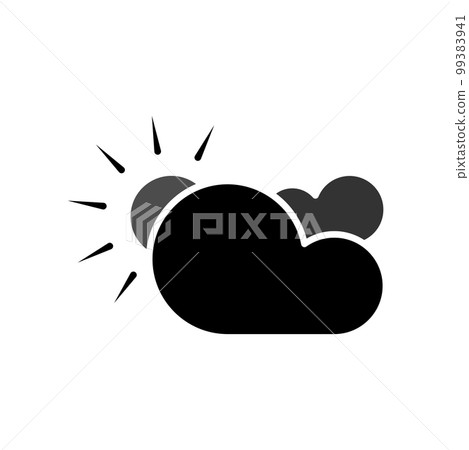 Illustration Vector Graphic of Partly Cloudy Icon Illustration Vector Graphic of Partly Cloudy Icon 99383941