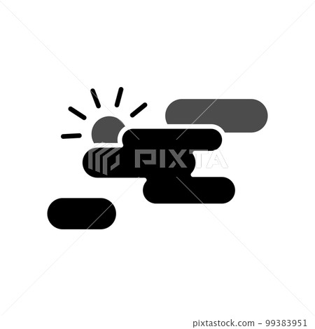 Illustration Vector Graphic of Partly Cloudy Icon 99383951