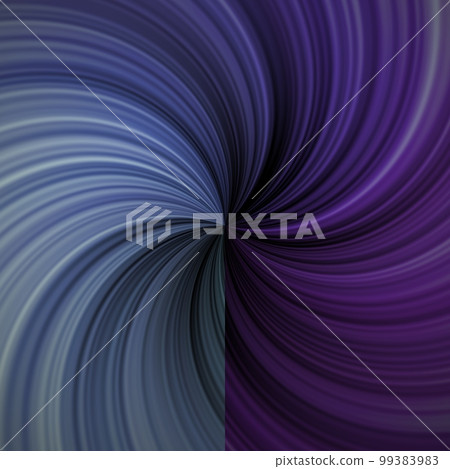 Purple blue spiral lines divided by a vertical axis. A half-line of rotation 99383983