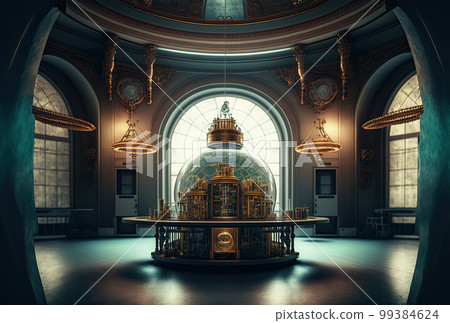 An image of the interior of a state-of-the-art research institute 99384624