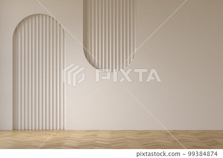 Modern style conceptual interior room 3d illustration 99384874