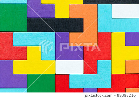 Colorful geometric shape background with copy space 99385210