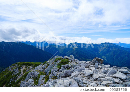 [北阿爾卑斯]從黑部五郎山看到的北阿爾卑斯群山_04 99385766