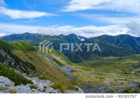 [北阿爾卑斯]從黑部五郎山看到的北阿爾卑斯群山_05 99385767