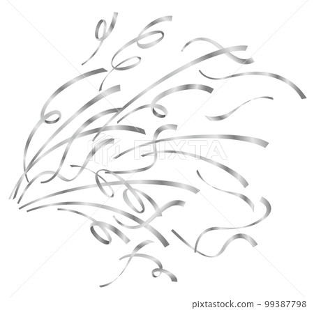 Silver tape protruding to the right (silver) 99387798