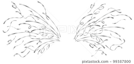 Silver tape protruding in both left and right directions (silver) 99387800