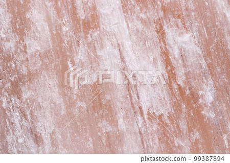Macro mineral stone red gypsum on black background 99387894