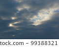 Dramatic sky with clouds at sunset 99388321