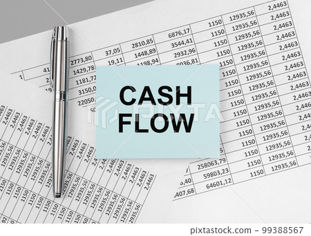 Cash flow statement. Cashflow, Financial concept Cash flow statement. Cashflow, Financial concept 99388567