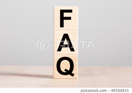 FAQ, frequently asked questions and answers concept. QnA acronym on wooden blocks on wood table FAQ, frequently asked questions and answers concept. QnA acronym on wooden blocks on wood table 99388915