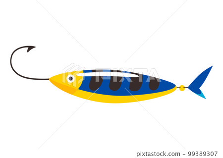 Fishing bait icon. Fish lure with hook isolated... - Stock Illustration  [99389307] - PIXTA
