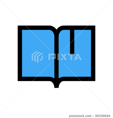 Book icon line isolated on white background. Black flat thin icon on modern outline style. Linear symbol and editable stroke. Simple and pixel perfect stroke vector illustration 99390684